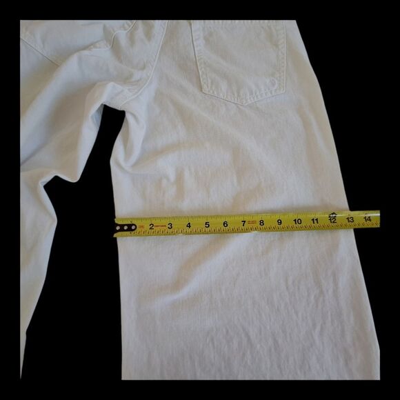 Indigo Rein White Denim Loose-Fit Jeans Wide Leg Cotton Juniors size 13 Mid Rise - Picture 11 of 16